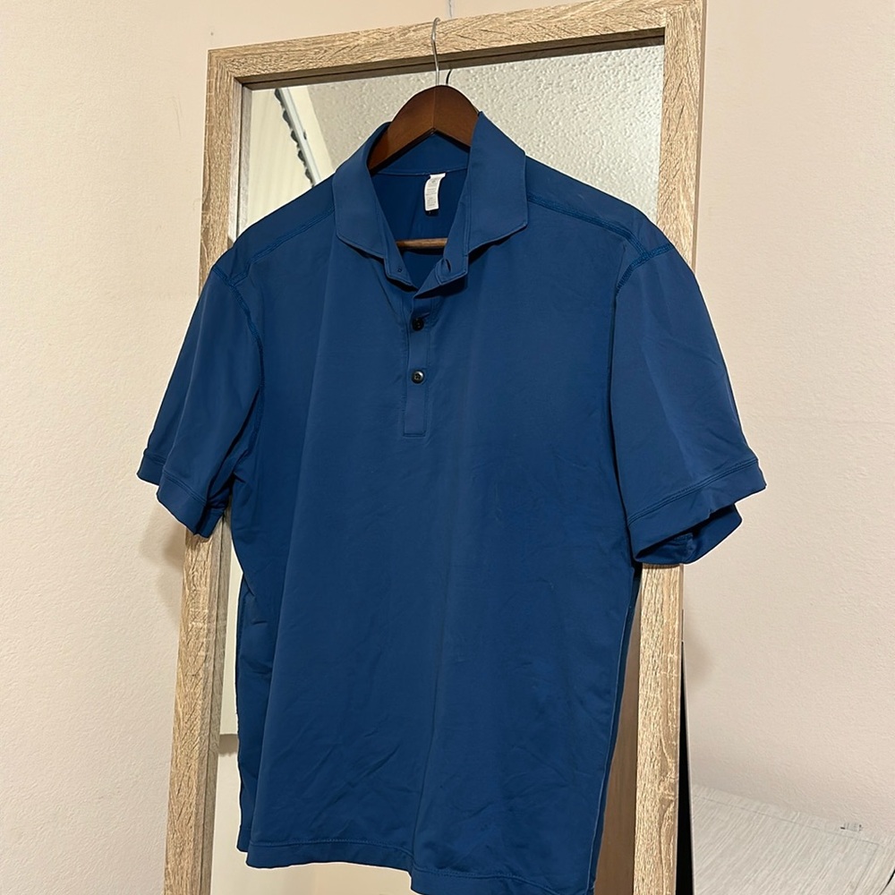 lululemon athletica Men's Short Sleeve Polo — Blue